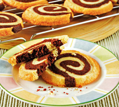 Chocolate Spiral Cookies Recipe