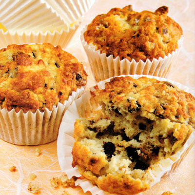 Walnut and Banana Choc Chip Muffins Recipe