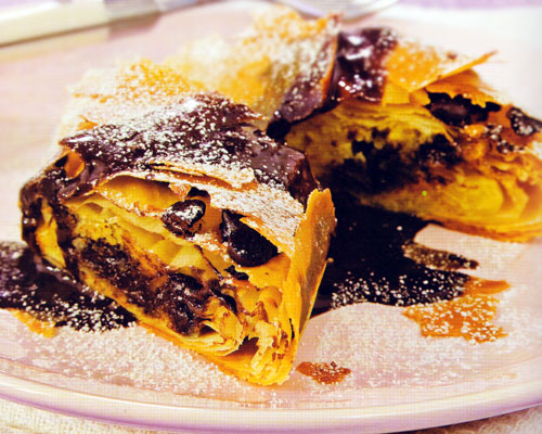 Chocolate and Almond Strudel Recipe