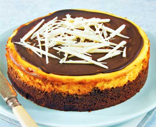 White and Dark Chocolate Cheesecake Recipe