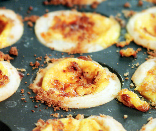 Burnt Caramel Custard Tartlets Recipe