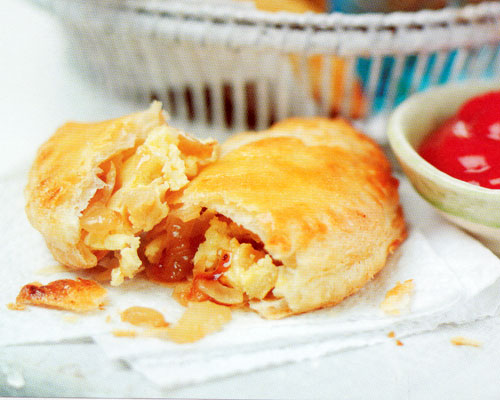 Cheese and Onion Puff Pastry Pies Recipe