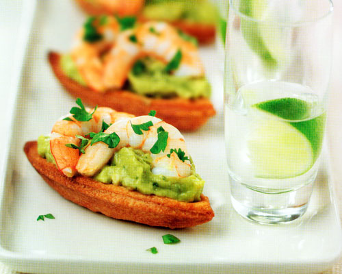 Shrimps and Avocado Barquettes Recipe