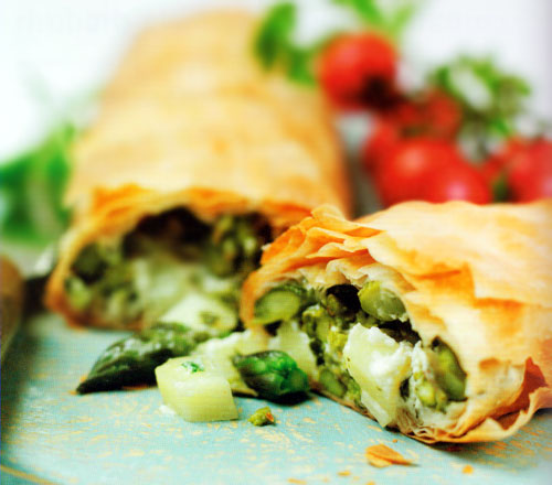 Asparagus Strudel with Chevre Recipe