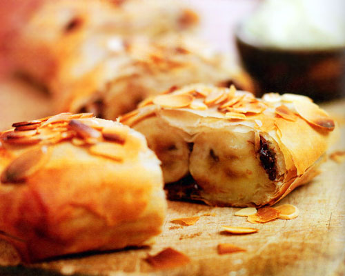 Chocolate Banana Strudel Recipe