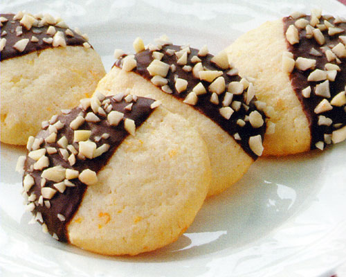 Chocolate Dipped Orange Cookies Recipe - Baking and Desserts