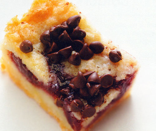 Chocolate Chip Raspberry Bars Recipe