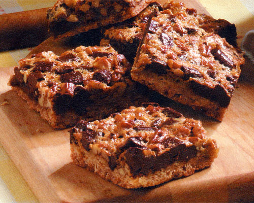 Chunky Pecan Bars Recipe